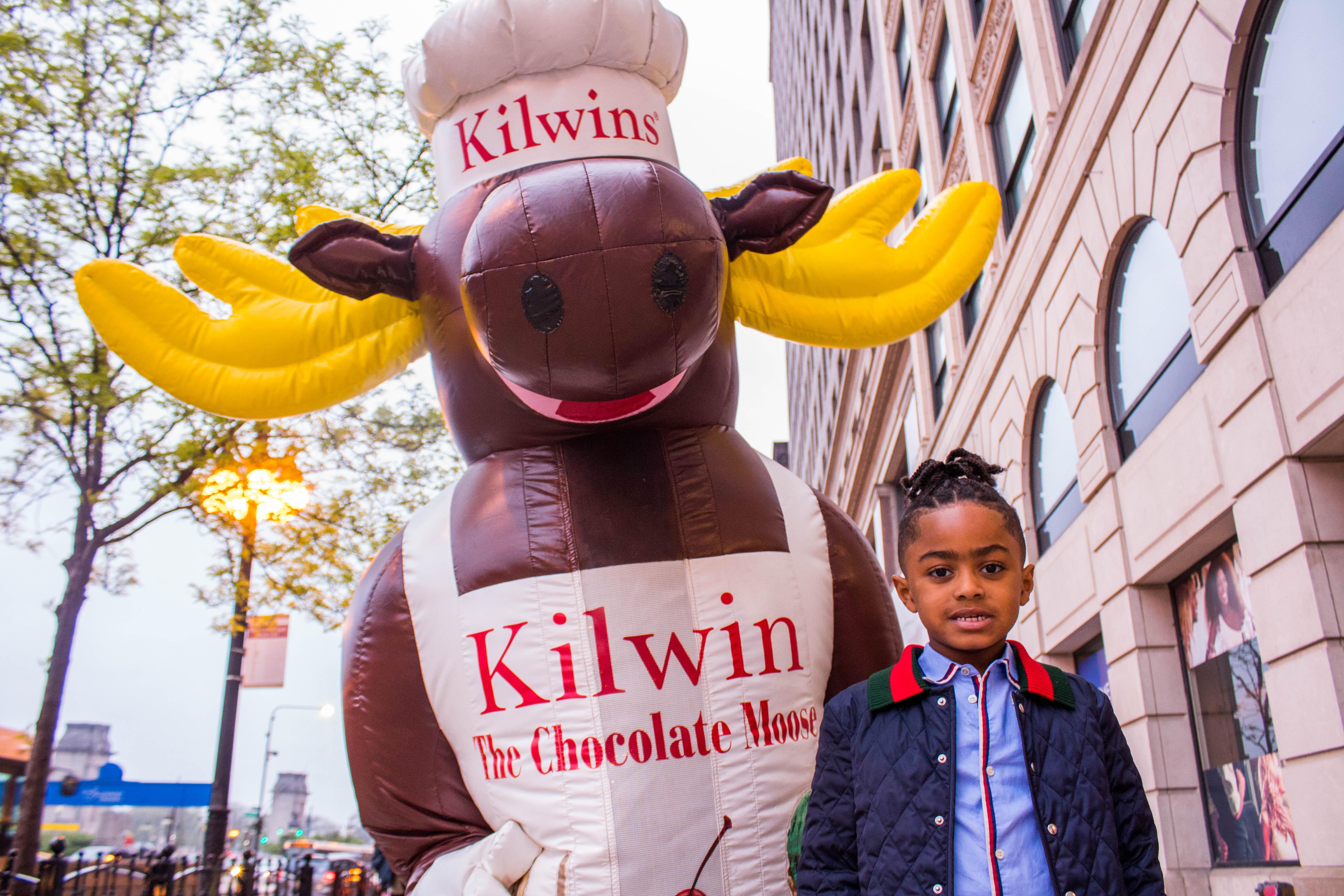 child with moose