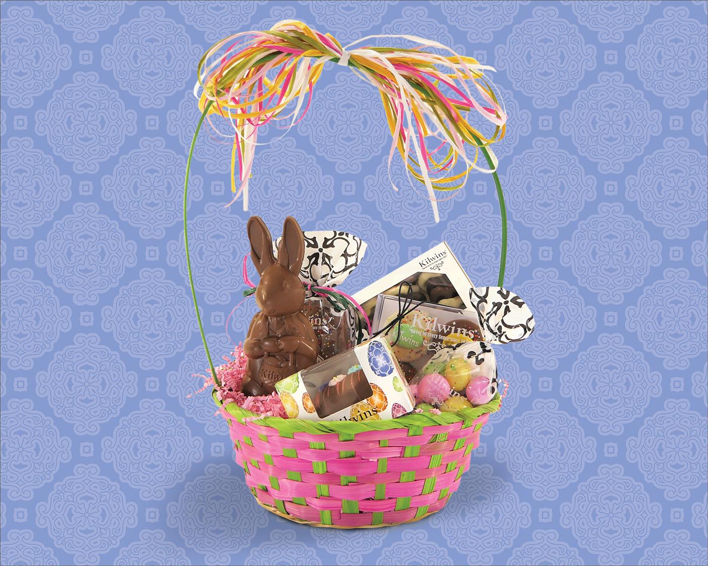 Easter Basket with Kilwins Products inside