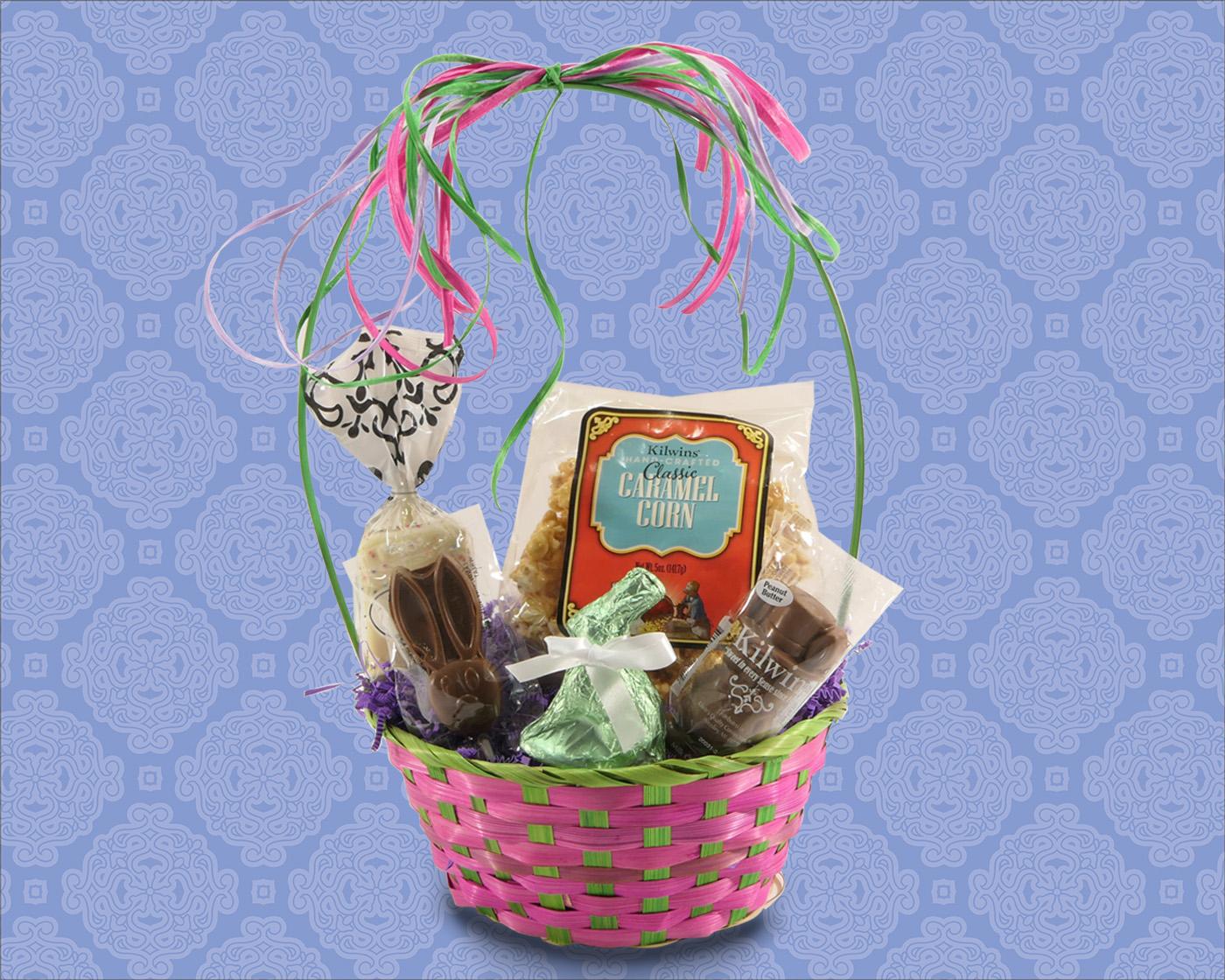 Easter Basket with Kilwins Products inside