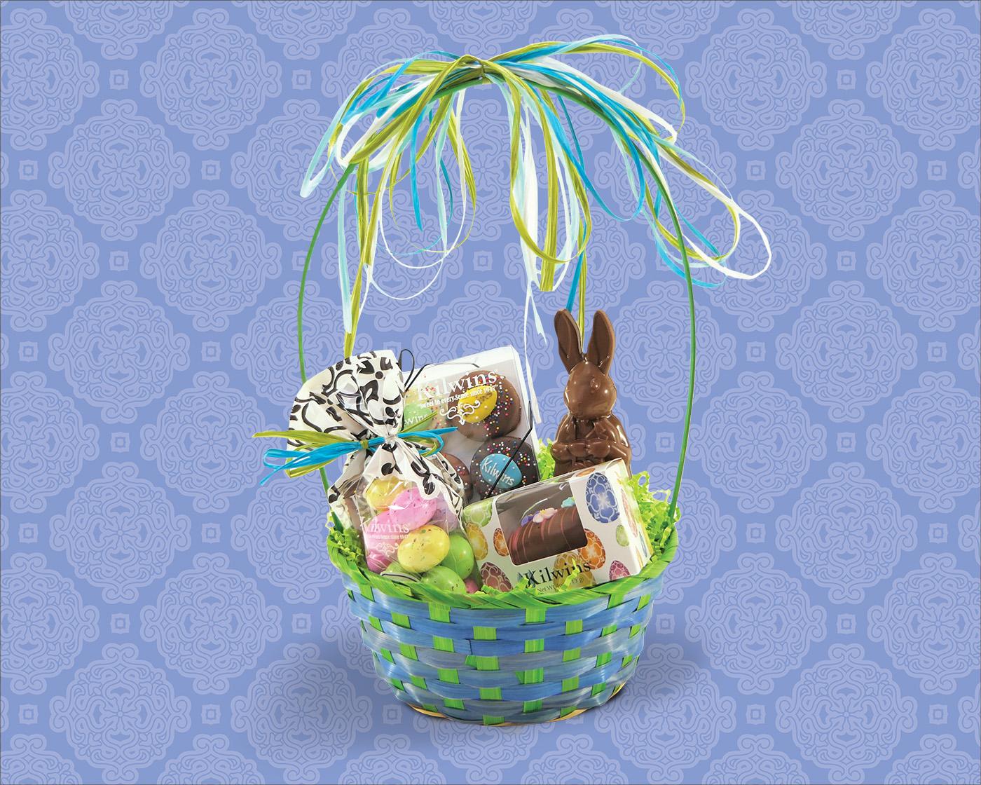 Easter Basket with Kilwins Products inside