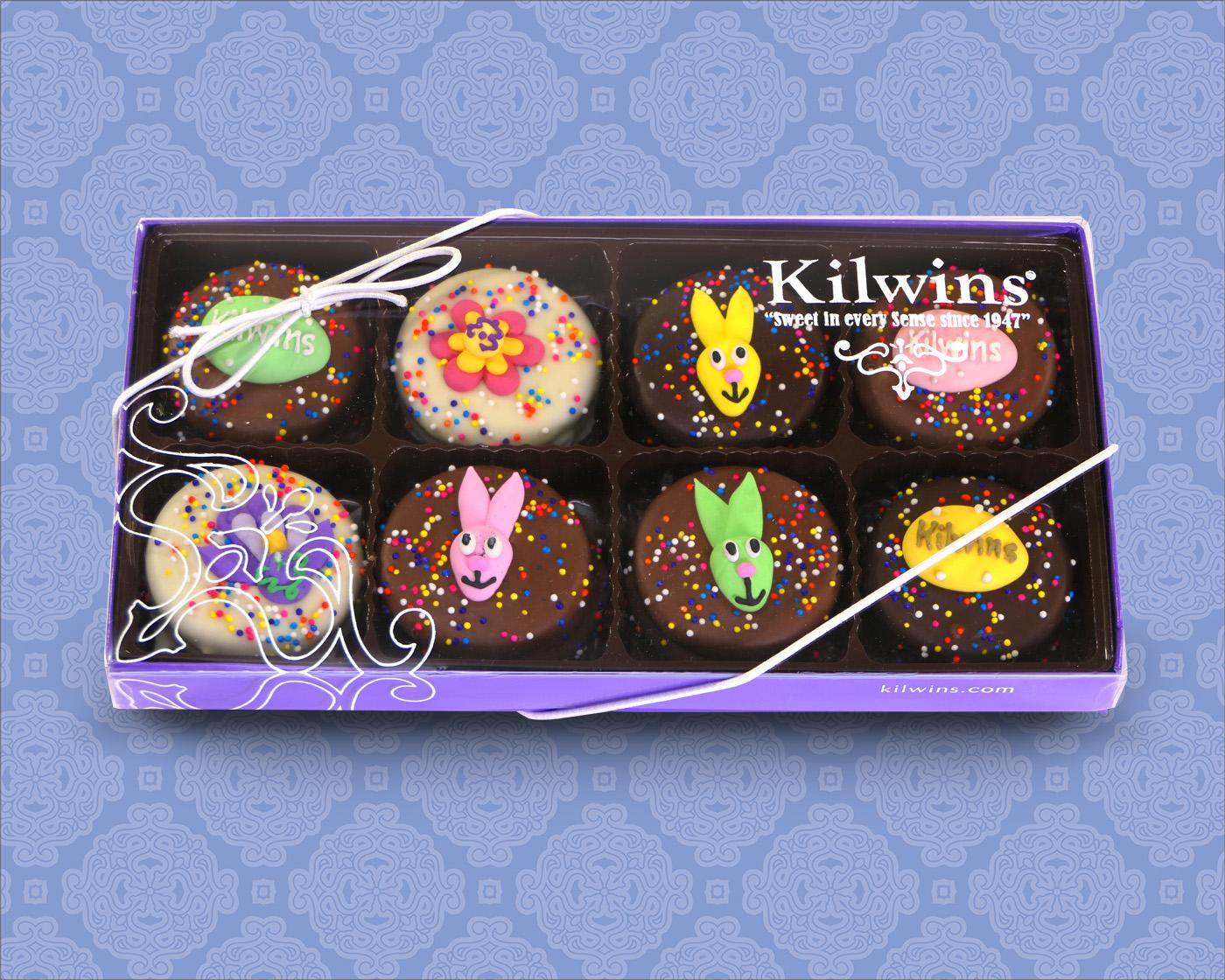 Easter decorated chocolate dipped OREO Cookies - 8 piece box