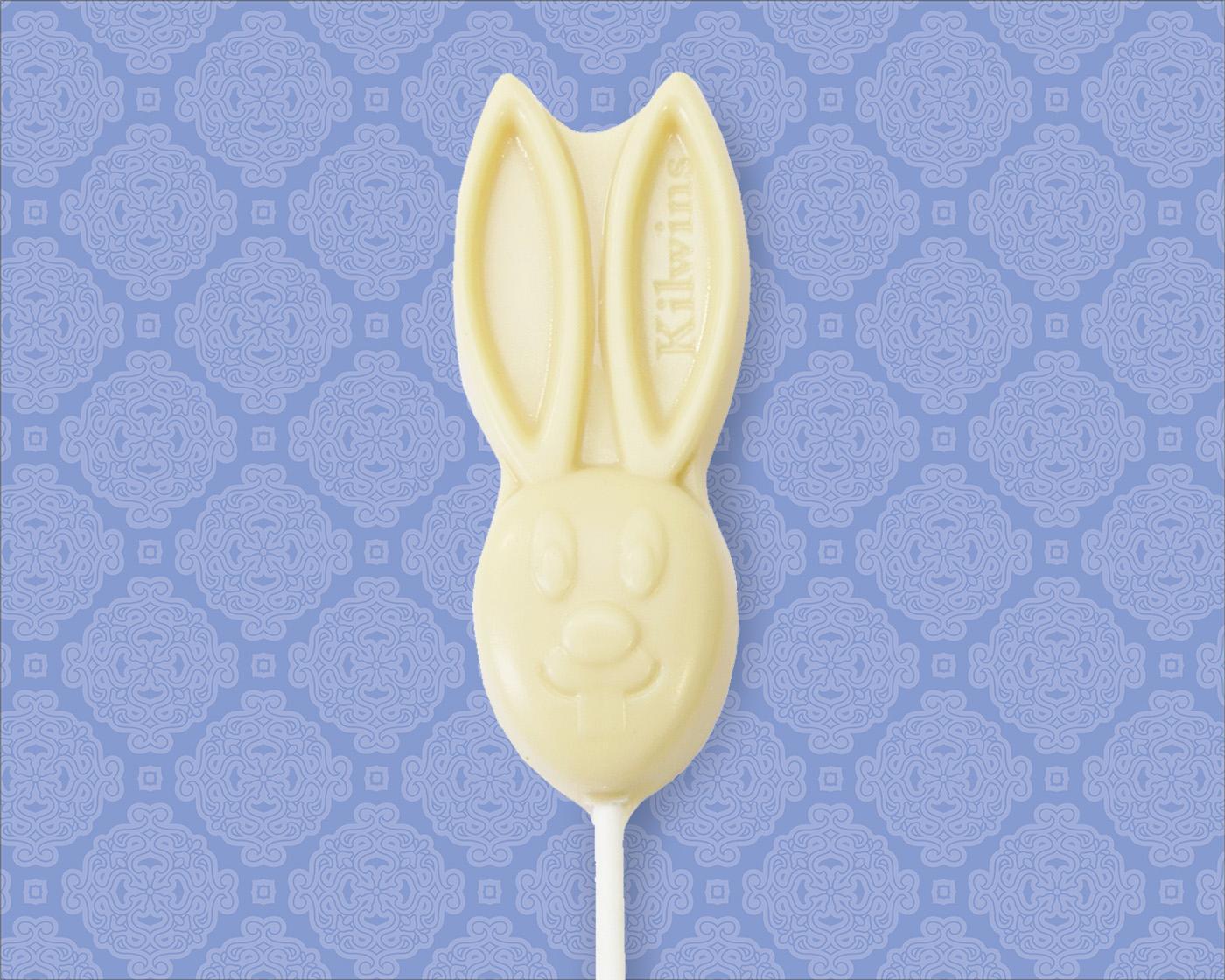 White Chocolate Easter Bunny Pop