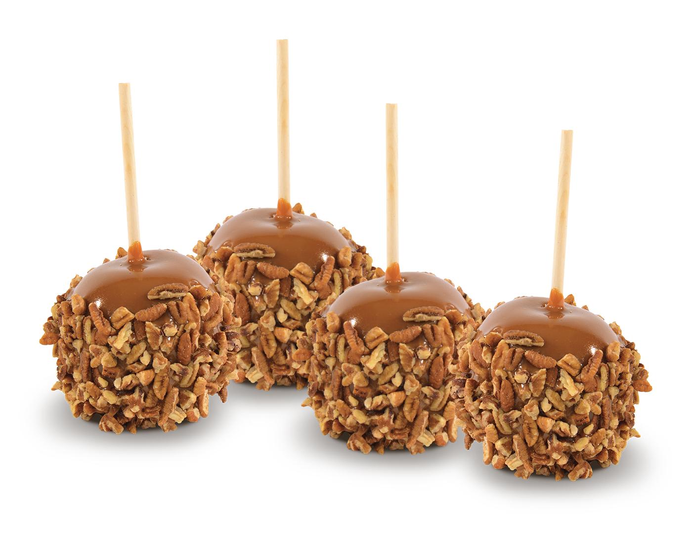4 Pack Pecan Caramel Apples