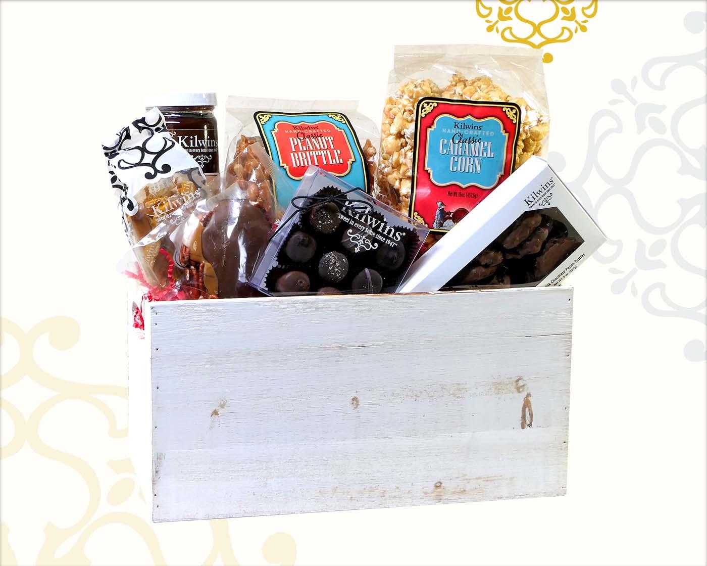 Holiday Gift Basket with Kilwins Products