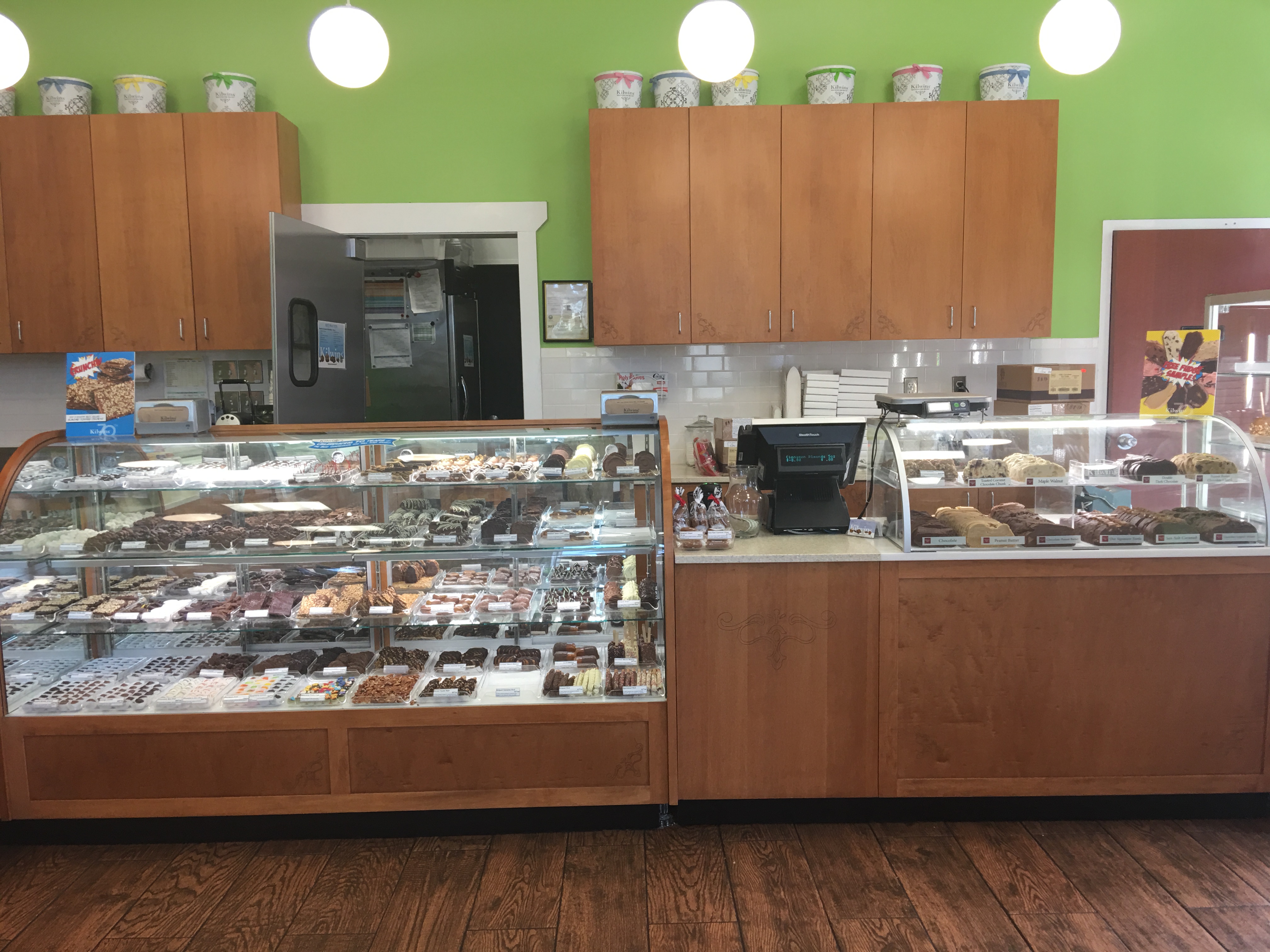 Photo of Chocolates Case inside Kilwins Destin Commons Store