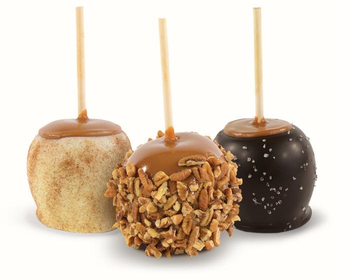 closeup of caramel apple