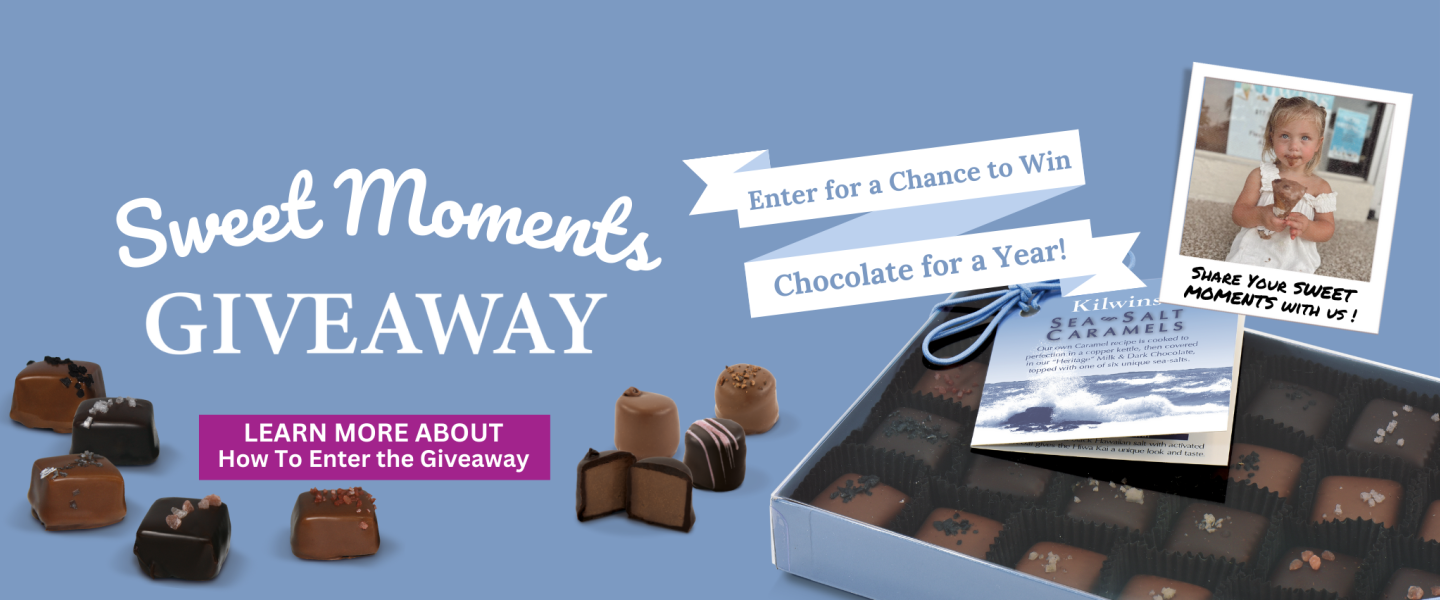 Sweet Moments Giveaway - Enter for a chance to win chocolate for a year -  Share your sweet moments wiith us!