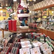 Picture of Christmas chocolates display table 