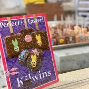 Graphic promoting Easter at Kilwins