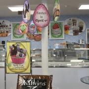 Interior photo of the store merchandised for Easter