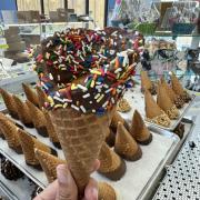 Sprinkle Waffle Cone