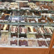 A picture of the Made in Store candy case  