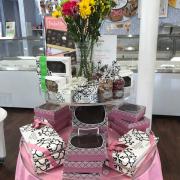 Interior of the store merchandised for Mother's Day