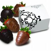 Photo of Chocolate-Dipped Strawberries with Box